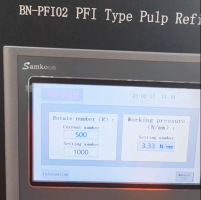 Electronic Automatic PFI Type Laboratory Pulp Refiner PFI Mill