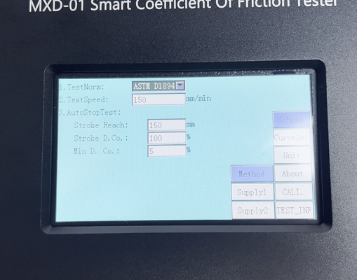 ISO 8295 Computerized Digital Coefficient Of Friction COF Tester For Plastic Film Paper