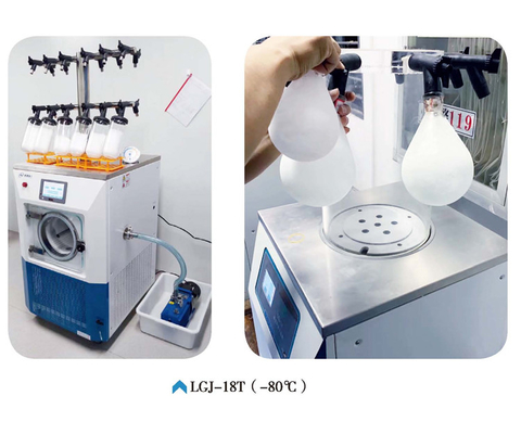 LGJ-18T Lab Scale Freeze Dryer Manifold 80C AC220V Multi Manifold Pipe