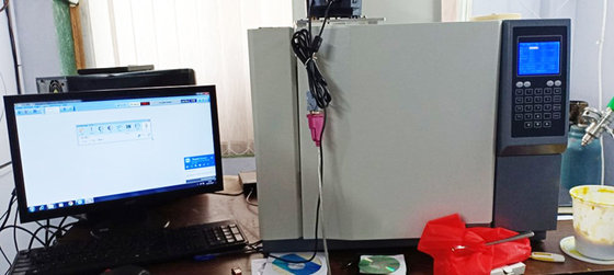 GC1290 GC MS Gas Chromatography Mass Spectrometry Machine 7 Inch LCD Display