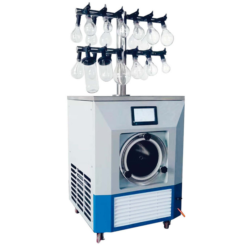 LGJ-18T Lab Scale Freeze Dryer Manifold 80C AC220V Multi Manifold Pipe