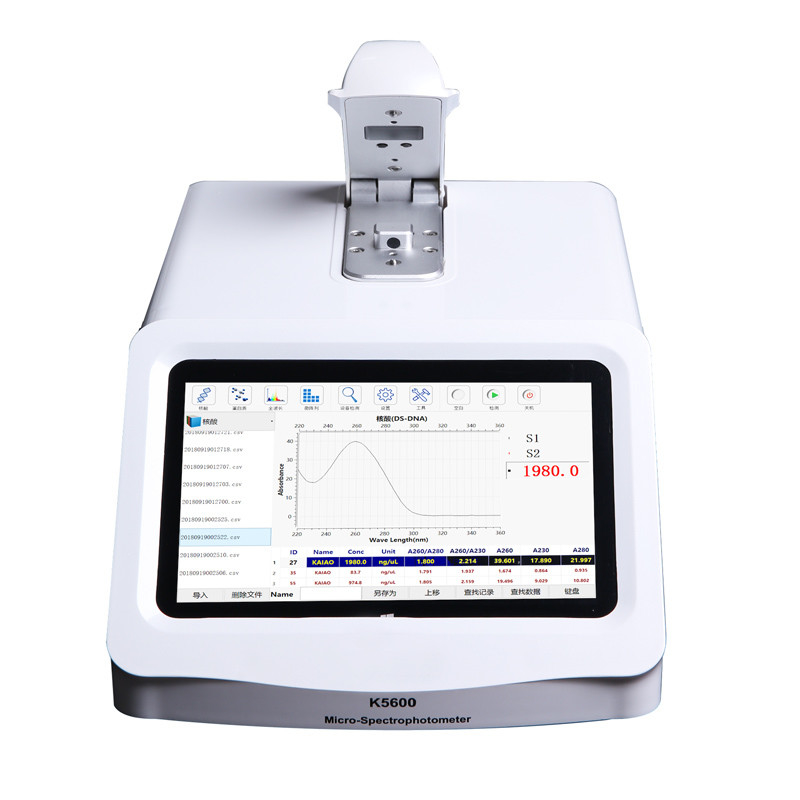 K5600 Nucleic Acid Nanodrop Microvolume Spectrophotometer WIFI Remote ISO