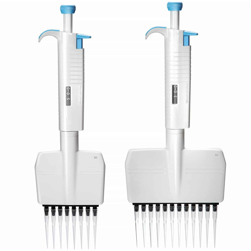 0.1μL To 5mL 12 Channel Multichannel Pipette Tips PCR Test Instruments