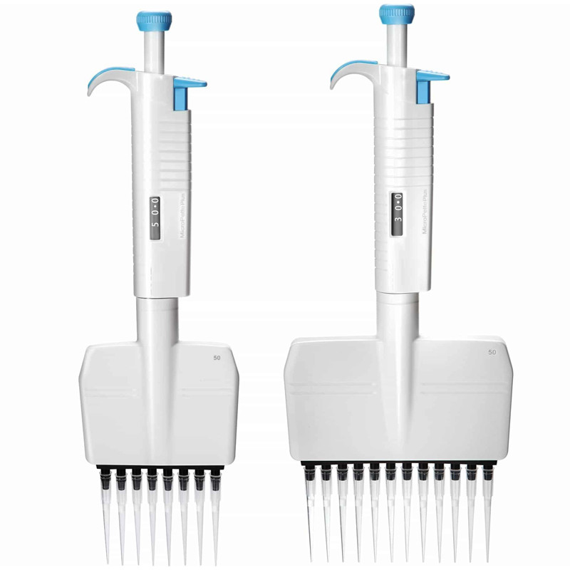 Fully Autoclavable Adjustable Multichannel Pipette 8 Channel 10μL To 300μL