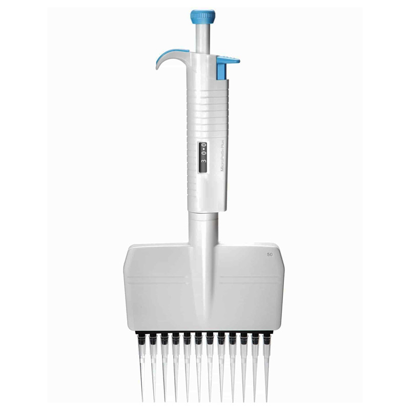 Fully Autoclavable Adjustable Multichannel Pipette 8 Channel 10μL To 300μL